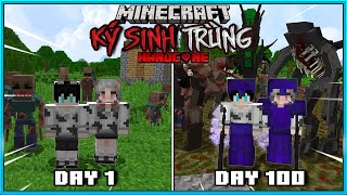 TÓM TẮT 100 NGÀY MINECRAFT KÝ SINH TRÙNG CÙNG NGƯỜI YÊU SIÊU KHÓ!!