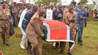 EMOTIONAL! WATCH WHAT HAPPENED DURING THE BURIAL OF KDF COLONEL KEITANY WHO DIED ALONGSIDE OGOLLA!