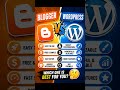 Blogger vs WordPress ⚡ Which One Makes More Money?” I Tried Blogger &amp; WordPress… Here’s the Winner 😳