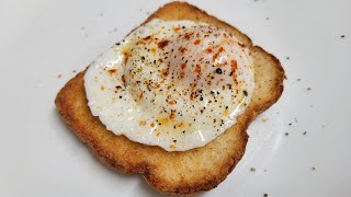 Air Fryer Poached Egg \& Toast || Easy Breakfast