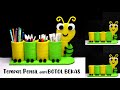 Ide Kreatif Tempat Pensil dari Botol Plastik Bekas | How to make Pencil Holder | Best out of waste