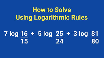 How to Solve Problems Using Laws of Logarithm | Logarithmic Rules Explained with Examples
