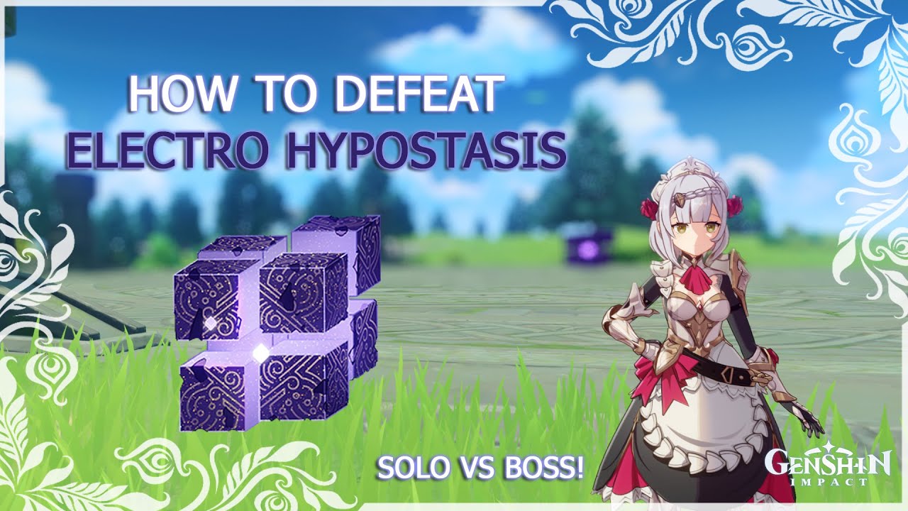 Genshin Impact - How To Defeat Electro Hypostasis - YouTube
