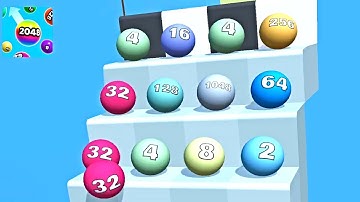 Ball Ladder 2048 ! All Levels Gameplay (161-171) android, ios