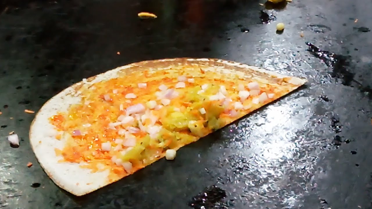 Mouthwatering Schezwan Dosa at SR Nagar - Hyderabad | Indian Dosa Varities | Street Food  Videos | Street Food Zone