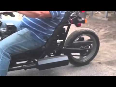 New FFM Feet Forward Motorcycle recumbent in USA Modified Kawasaki Ninia 500