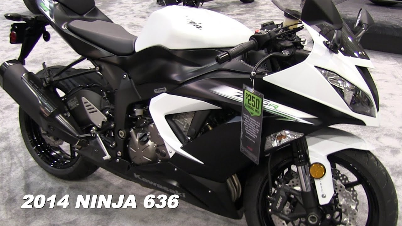 2014 Kawasaki Ninja 636 ZX6R Walk Around - Satin White ...