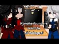 Konoha founders react to all hokages... •Naruto• (Gacha club)