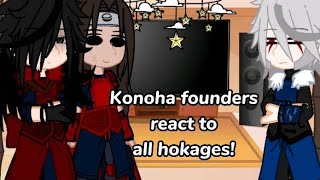 Konoha Founders React To All Hokages... Naruto Gacha Club