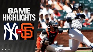 Yankees vs. Giants Game Highlights (6\/2\/24) | MLB Highlights