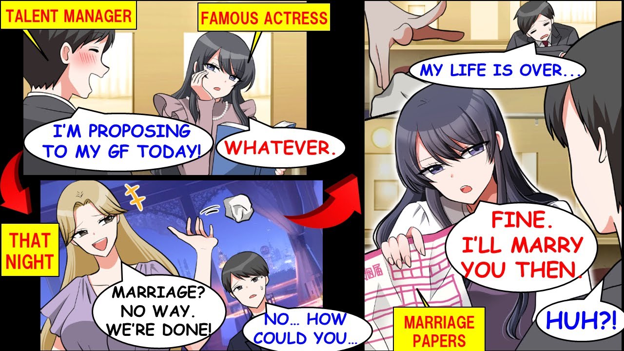 [Manga Dub] My Girlfriend Dumped Me, So The Famous Actress I Manage Proposed to Me Instead![RomCom]