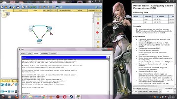11.2.4.5 Packet Tracer  [ Configuring Secure Passwords and SSH ]
