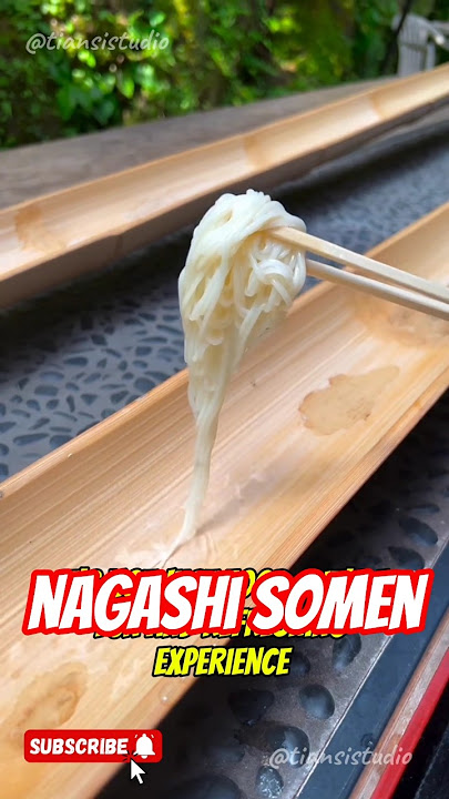 Nagashi Somen: Japan’s Flowing Noodle Tradition 🍜❄️🎋 #food