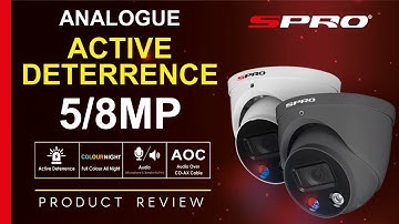 SPRO CCTV - Analogue Active Deterrence Camera - Product Review