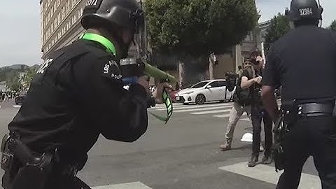 New Video Shows An LAPD Officer Shooting A Protester Directly In The Groin With A Foam Projectile