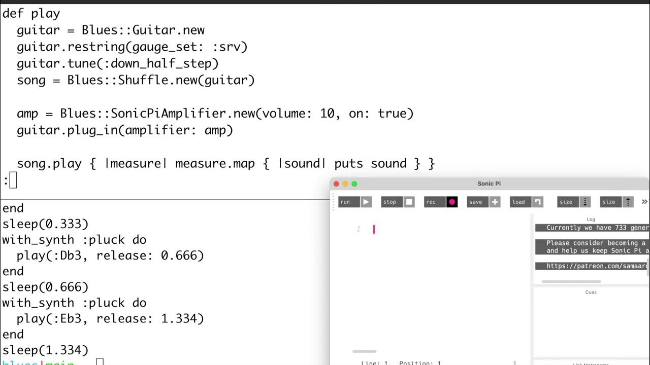 Programe Música: Sonic Pi » Elcio Ferreira - fechaTag