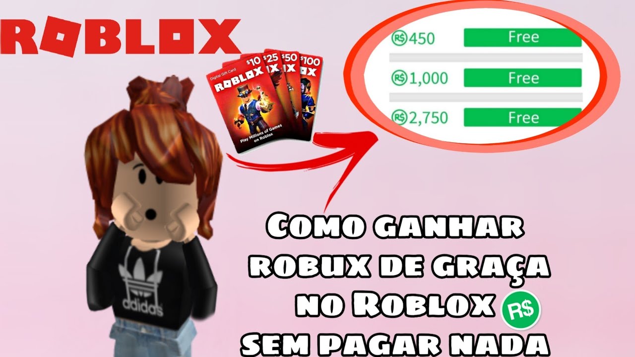 Como Ganhar Robux De Graca No Roblox Pelo Celular 2020 Video Como Fazer - como fazer tatuagem no roblox de graca youtube