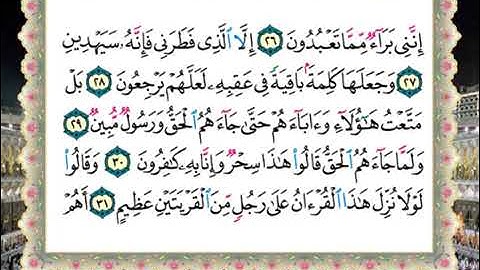 سورة الزخرف بصوت الشيخ محمود الحصري