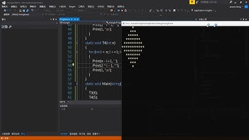 [C# 程式 027]如何利用C# 自訂函數解決文字三角形、菱形問題