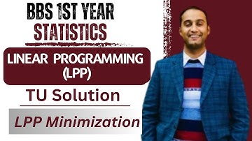 Linear Programming Problem in Nepali || LPP Minimization Case || BBS 1st Year Statistics -Gurubaa