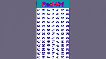 Find 486 -EP#643 #mathpuzzle #brainteaser #iqtest #mathstrics #pahelian #reasoning  #shorts