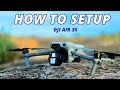 How to Setup Dji Air 3s Drone | First Setup | Beginners Guide in hindi