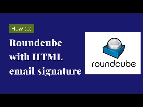 Add an HTML email signature to Roundcube webmail
