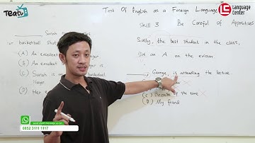 TOEFL (STRUCTURE) SKILL 3: HATI-HATI DENGAN APPOSITIVES! | TEATU with Mr Wira - Kampung Inggris LC