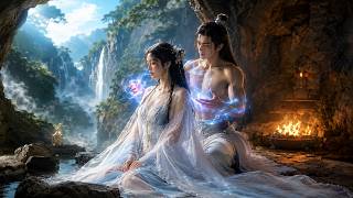 Trash youth saves poisoned goddess; forced into dual cultivation, god blood awakens!