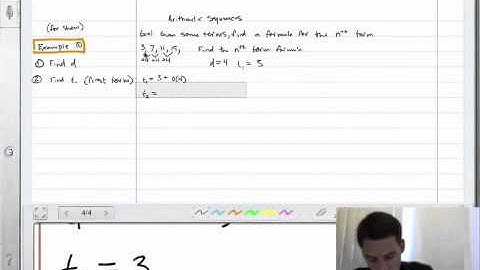 Arithmetic Sequences Part 1