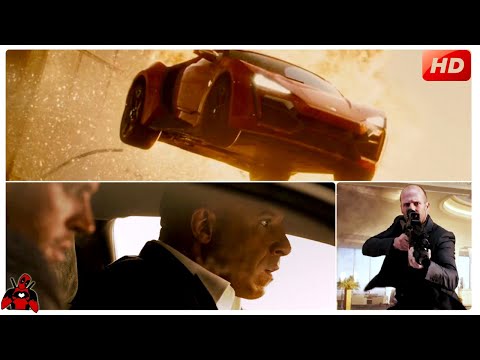 Double Skyscraper Car Jump Scene Furious 7 2015 Movie Clip Full HD