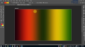 Giáo trình Photoshop: Giới thiệu công cụ tô chuyển Gradient - thực hành tạo cầu vồng