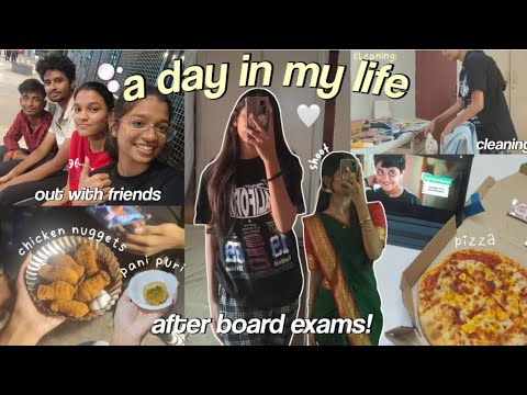 A DAY IN MY LIFE 🤍🫧 after board exams | out with friends,cleaning | Priya Tharshini