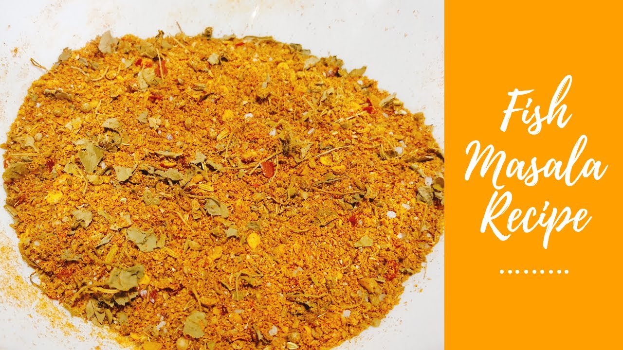 Homemade Fish Masala Powder Fish Spice Blend Recipe YouTube