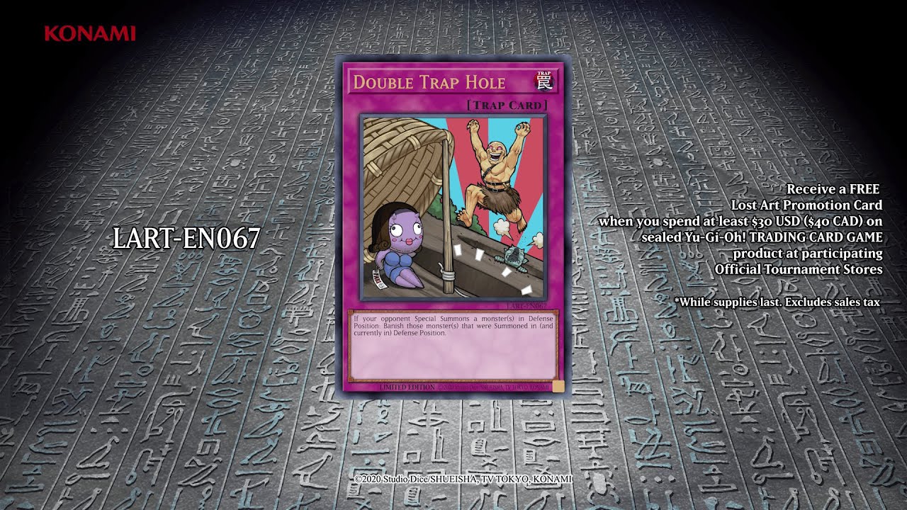 Yu-Gi-Oh! TCG Lost Art Promotion | Double Trap Hole | LART - EN067