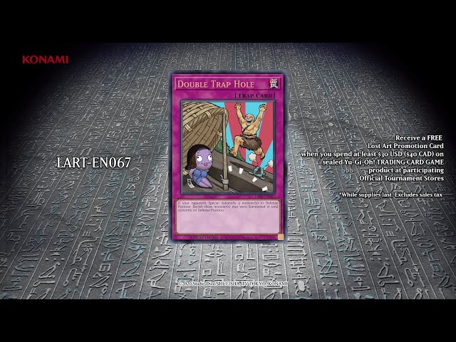 Yu-Gi-Oh! TCG Lost Art Promotion | Double Trap Hole | LART - EN067 - YouTube