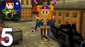 PIXEL GUN 3D Gameplay Part 5 - Campaign: Crossed World (iOS Android)