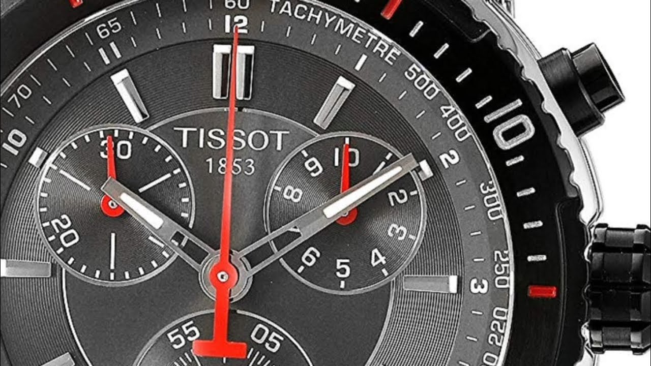 Tissot Men's PRS 200 Black Chronograph Dial Watch - YouTube