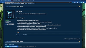 DCUO Game Update 103: Power Changes! ( Test Server Hotfix!)