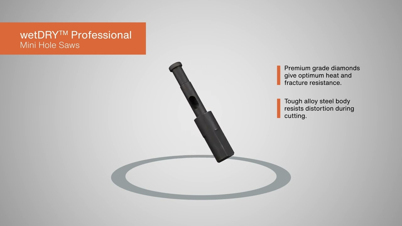 wetDRY™ Professional Mini Hole Saws