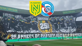 AMBIANCE NANTES - STRASBOURG (FCN-RCSA) (1-3) - LES STRASBOURGEOIS GACHENT LA FETE DES ULTRAS 25 ANS