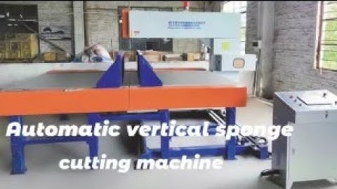 Automatic vertical sponge cutting machine