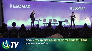Câmara Árabe apresenta pesquisa em congresso da ESOMAR