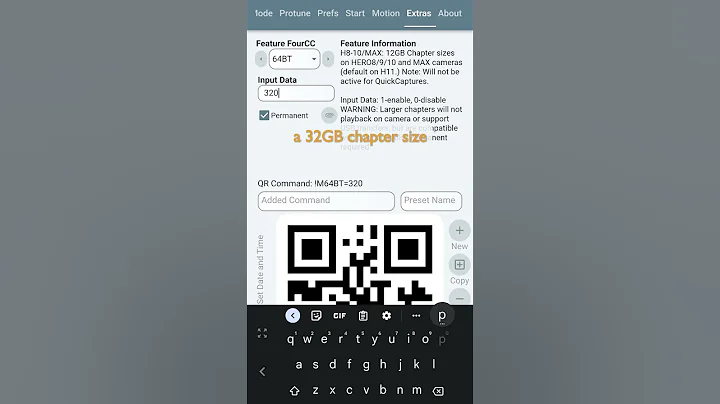 Using GoPro Labs Firmware for 32GB Chapters #shorts