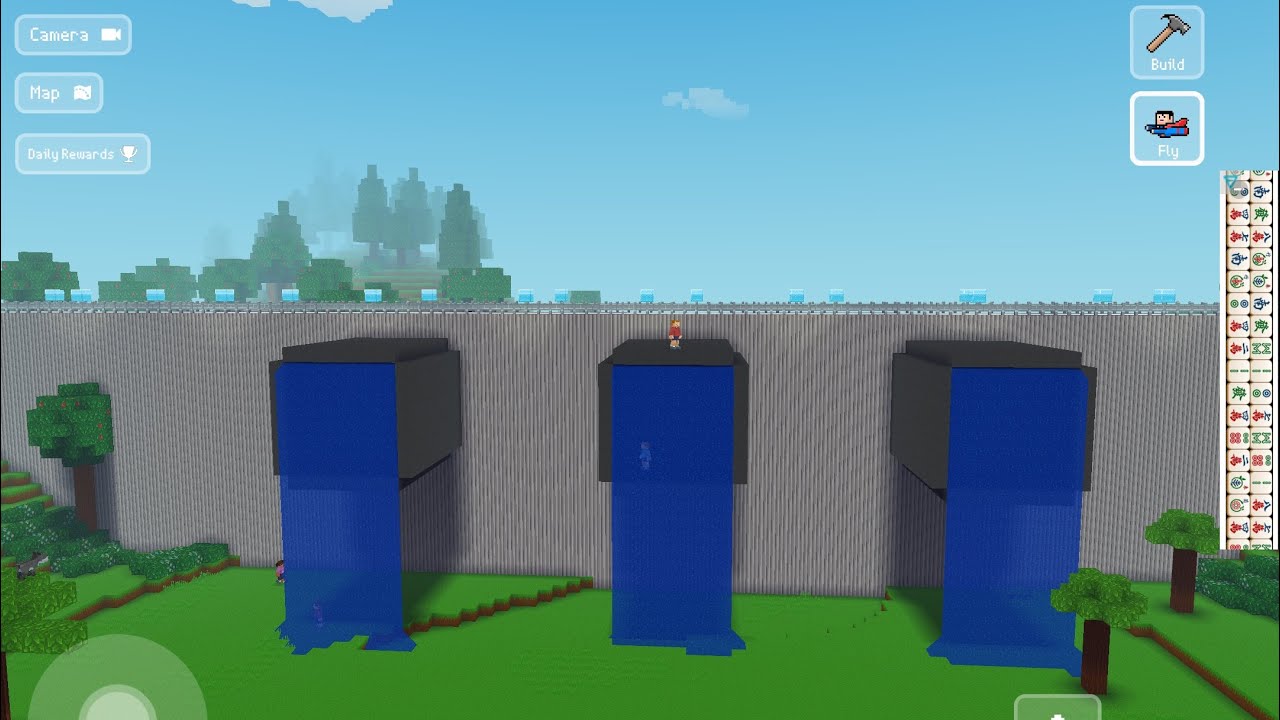 Block craft 3D building simulator Dam bridge 