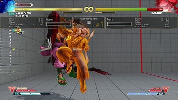 SFV AE Akuma option select vs Rashid vreversal
