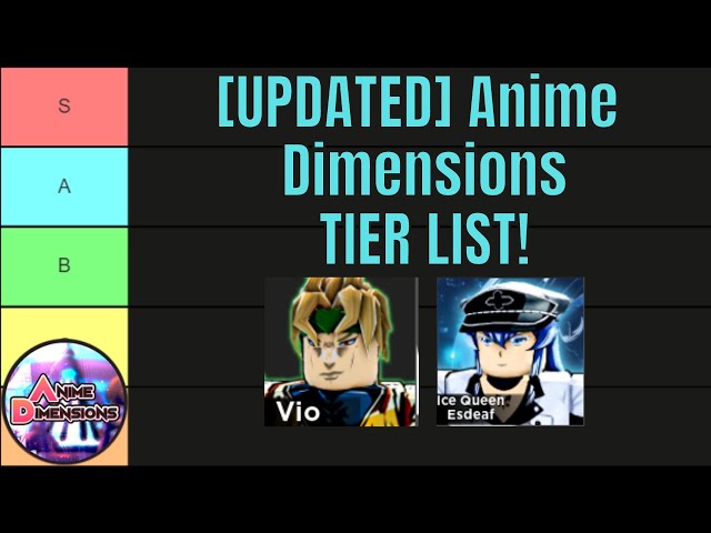 [OUTDATED] The ULTIMATE Anime Dimensions TIER LIST! 