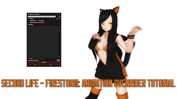 SECOND LIFE [PC] - Firestorm: Animation Overrider Tutorial (2013 - 2023)