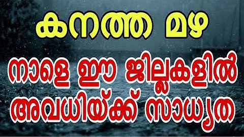 BIG NEWS - കനത്ത മഴ എന്ന് മുന്നറിയിപ്പ് . നാളെ അവധി ഉണ്ടോ? #mazha #avadhi