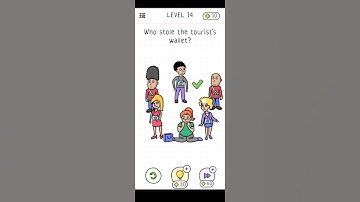 Hit The Brain Level 14 Who stole the tourist